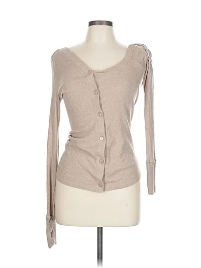 Pre-owned Enza Costa Cardigan Sweater In Brown