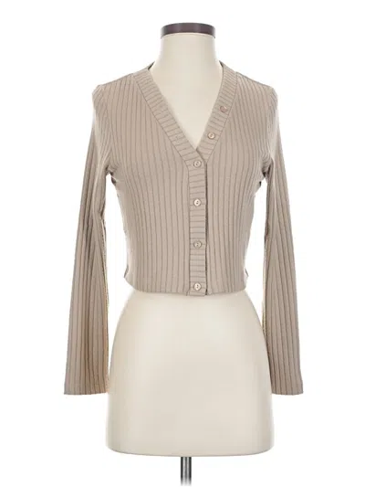 Pre-owned Enza Costa Cardigan Sweater In Brown