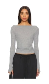 ENZA COSTA CASHMERE BOATNECK TOP