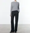 ENZA COSTA CASHMERE BOXY LONG SLEEVES CREW TEE IN WHITE