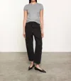 Enza Costa Cashmere Cap Sleeve Crewneck Top In Smoke