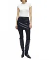 Enza Costa Cashmere Cotton Pointelle Cap Sleeve Crew In White In White