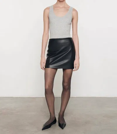 Enza Costa Cashmere Cotton Pointelle Knit Tank Top In Heather Grey