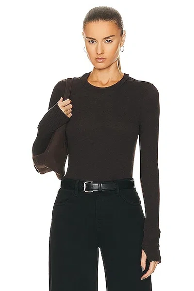 Enza Costa Cotton And Cashmere-blend Jersey Top In Army Green