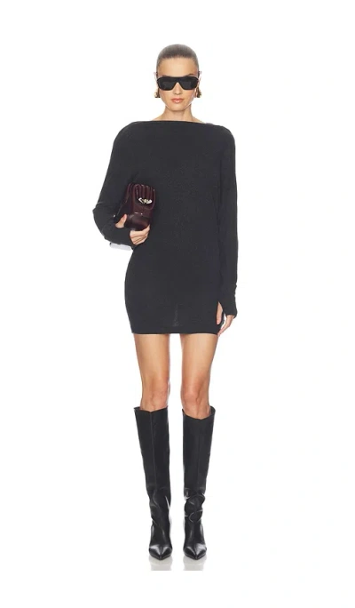 Enza Costa Cashmere Jersey Dolman Curve Dress In Pattern