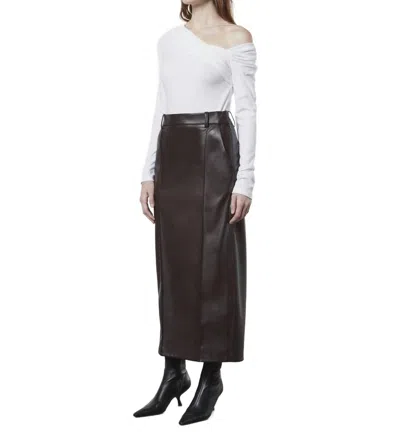 Enza Costa Cashmere One-shoulder Drape Top In White