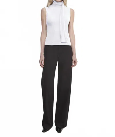 Enza Costa Cashmere Seeveless Scarf Top In White