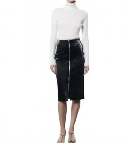 Enza Costa Cashmere Ribbed Turtleneck Sweater In Chalk In White