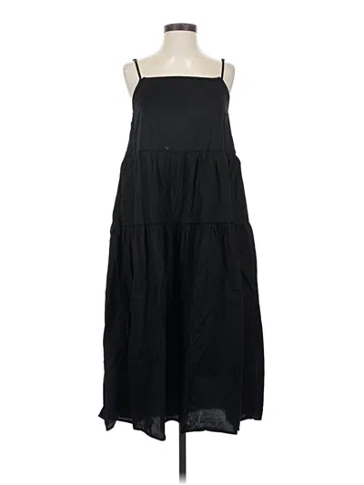 Pre-owned Enza Costa Casual Dress In Black