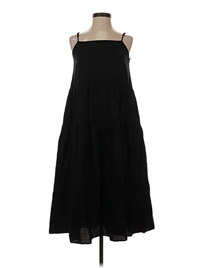 Pre-owned Enza Costa Casual Dress In Black