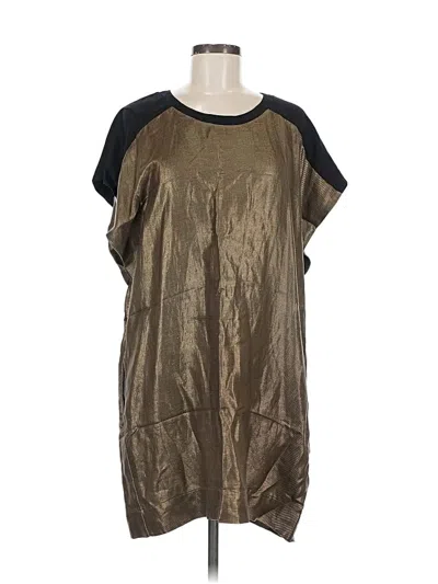 Pre-owned Enza Costa Casual Dress In Brown