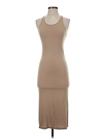 Pre-owned Enza Costa Casual Dress In Tan