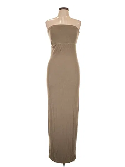 Pre-owned Enza Costa Casual Dress In Tan
