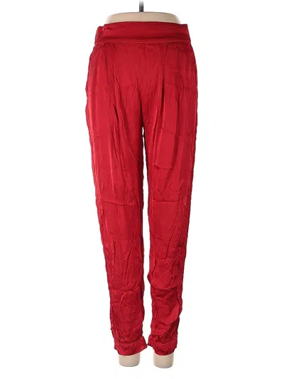 Pre-owned Enza Costa Casual Pants In Red