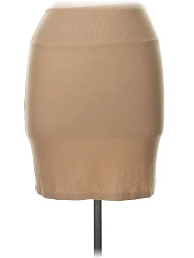Pre-owned Enza Costa Casual Skirt In Brown