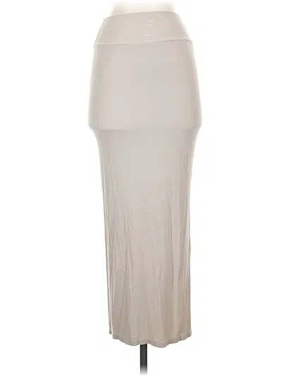 Pre-owned Enza Costa Casual Skirt In Tan