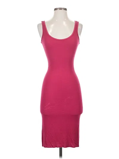 Pre-owned Enza Costa Cocktail Dress In Burgundy