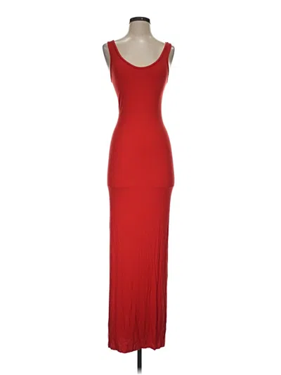 Pre-owned Enza Costa Cocktail Dress In Red