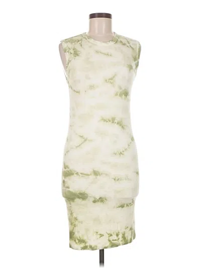 Pre-owned Enza Costa Cocktail Dress In White