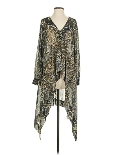 Pre-owned Enza Costa Cocktail Dress In Yellow