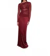 Enza Costa Cotton Mesh Slash Top In Ruby In Red