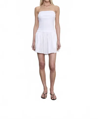 Enza Costa Cotton Mini Short In White