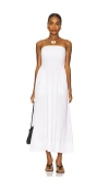 Enza Costa Cotton Resort Strapless Dress