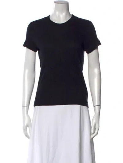 Pre-owned Enza Costa Crew Neck Short Sleeve T-shirt In Black