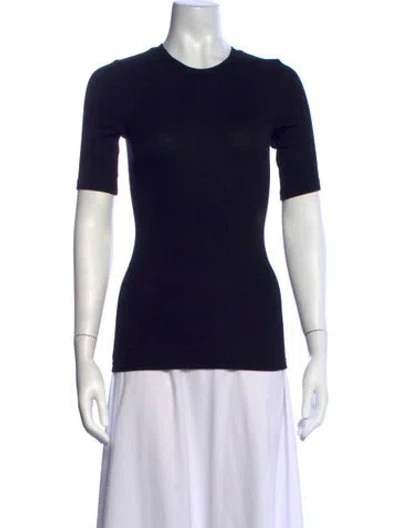 Pre-owned Enza Costa Crew Neck Short Sleeve T-shirt In Blue