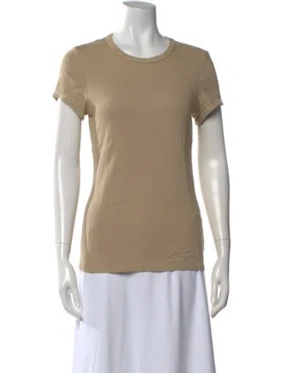 Pre-owned Enza Costa Crew Neck Short Sleeve T-shirt In Neutral