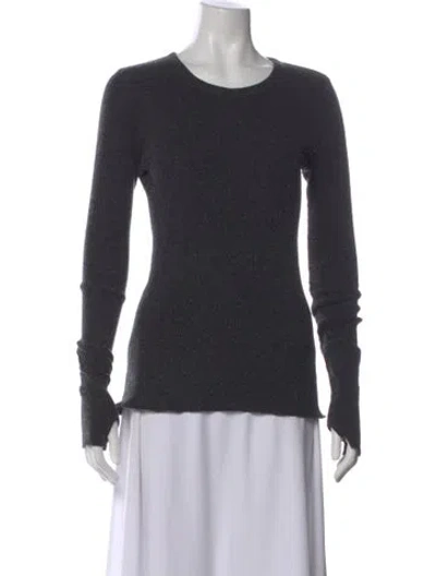 Pre-owned Enza Costa Crew Neck Sweater In Brown