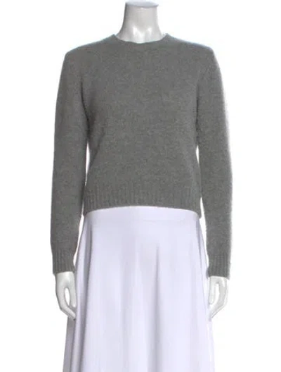 Pre-owned Enza Costa Crew Neck Sweater In Grey