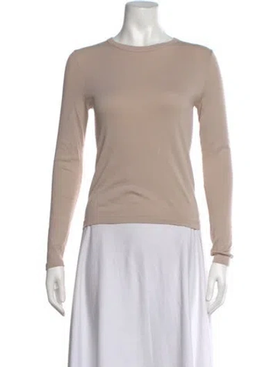 Pre-owned Enza Costa Crew Neck Sweater In Neutrals