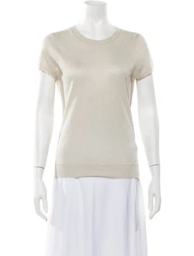 Pre-owned Enza Costa Crew Neck Sweater In Neutrals