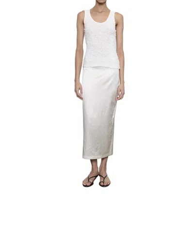 Enza Costa Dimension Tank In Off White