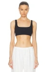 Enza Costa Easy Bralette In Black