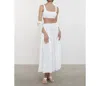 Enza Costa Easy Squareneck Bralette In White In White