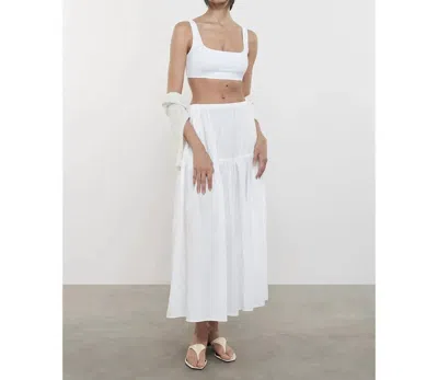 ENZA COSTA EASY SQUARENECK BRALETTE IN WHITE