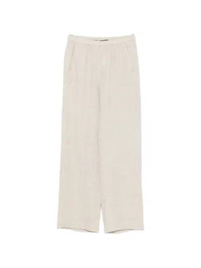 Enza Costa Elasticated-waist Wide-leg Trousers In Pink