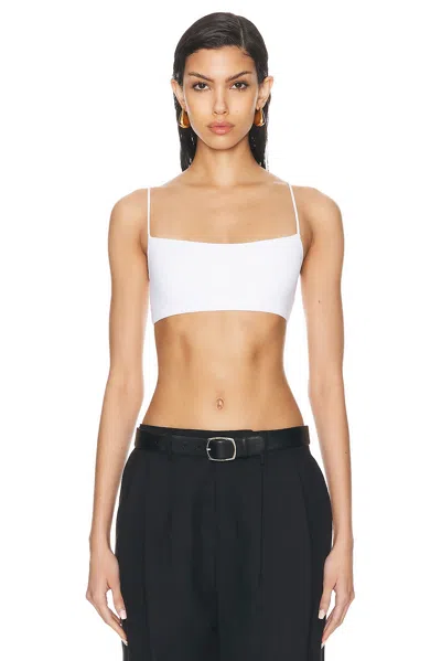 Enza Costa Essential Bralette In White