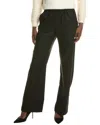 Enza Costa Twill Easy Linen-blend Pant In Black