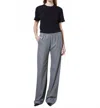 Enza Costa Everywhere Suit Pant In Gray In Black