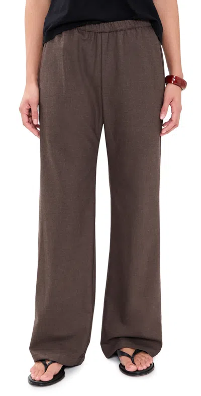 Enza Costa Everywhere Suit Pants Brown Heather