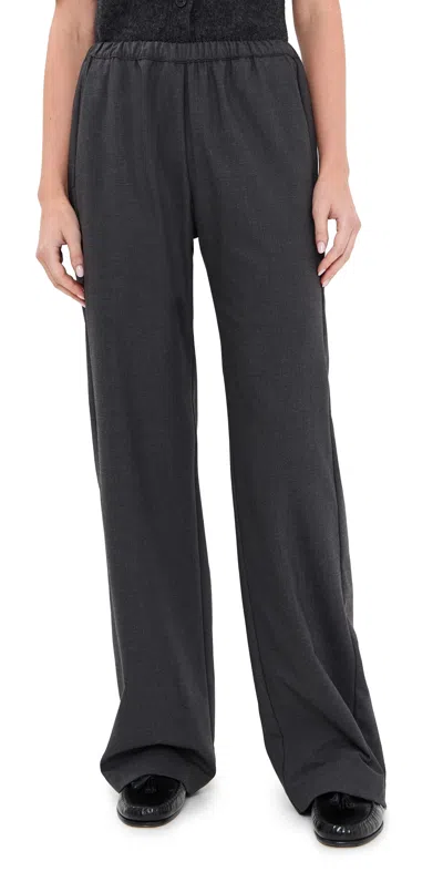 Enza Costa Everywhere Suit Pants Charcoal In Gray