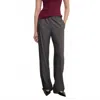 Enza Costa Everywhere Suit Trouser Pant In Charcoal In Pink