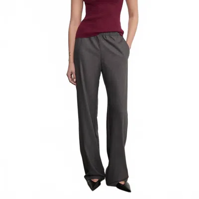 Enza Costa Everywhere Suit Trouser Pant In Charcoal In Pink