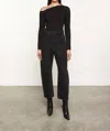 Enza Costa Exposed Shoulder Top In Black
