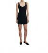 Enza Costa Jacquard Tank Mini Dress In Black In Black