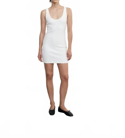 Enza Costa Jacquard Tank Mini Dress In Off White