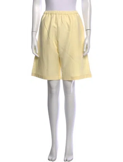 Pre-owned Enza Costa Knee-length Shorts In Yellow